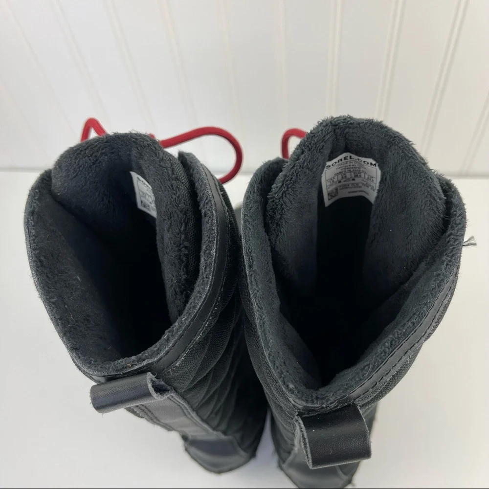 Sorel Out N About Tall Quilted Duck Boots Black Size 7.5